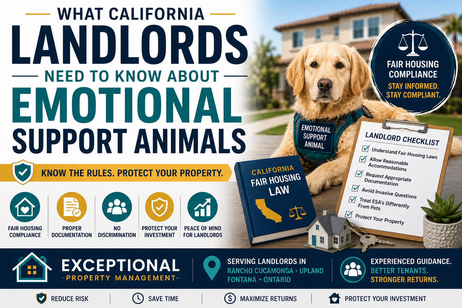 What California Landlords Need to Know About Emotional Support Animals