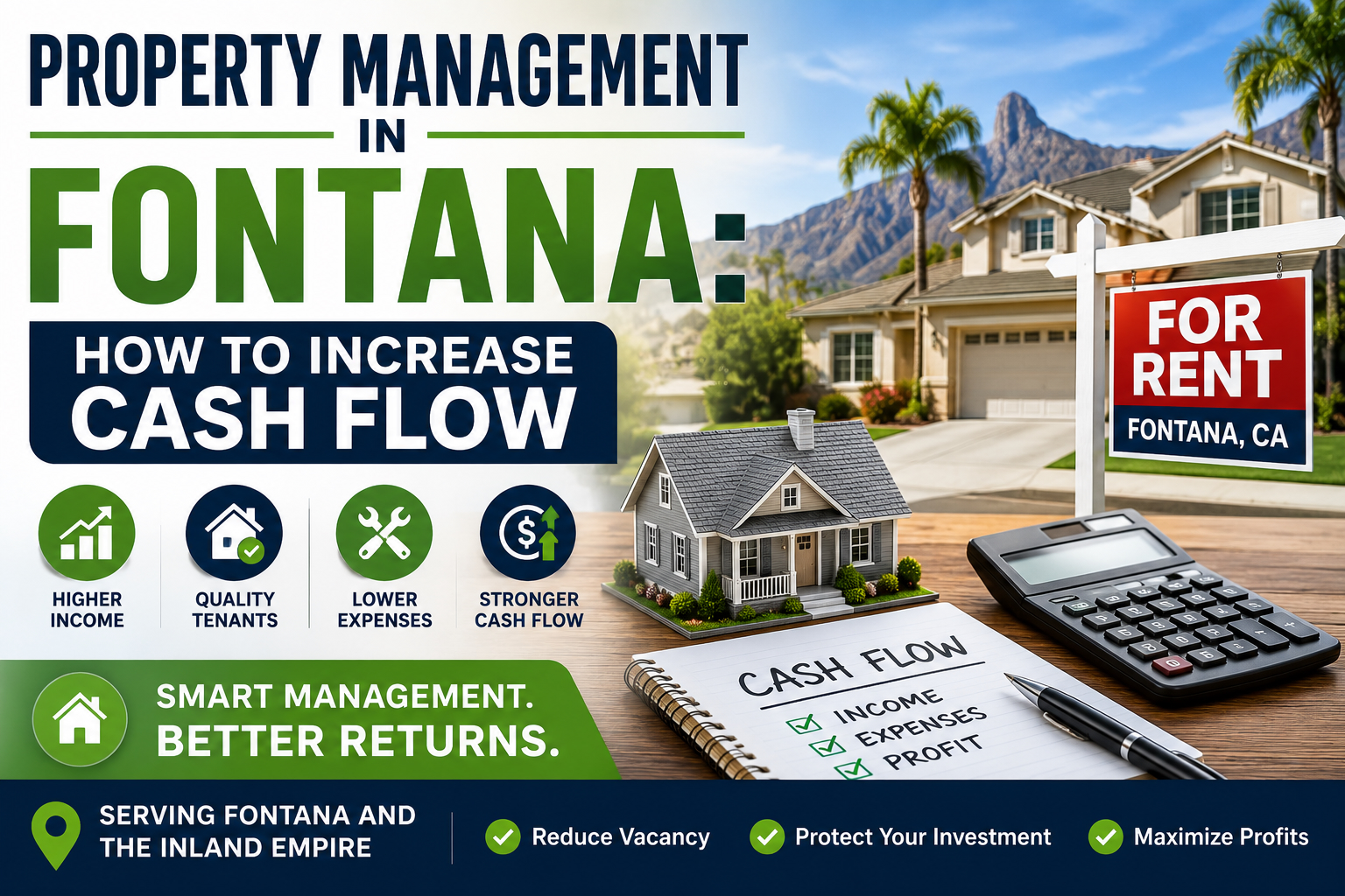 Property Management in Fontana: How to Increase Cash Flow