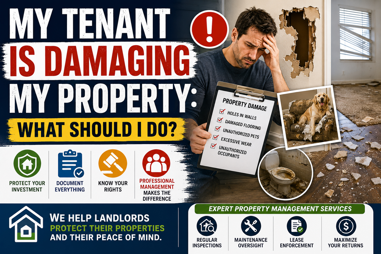 My Tenant Is Damaging My Property: What Should I Do?