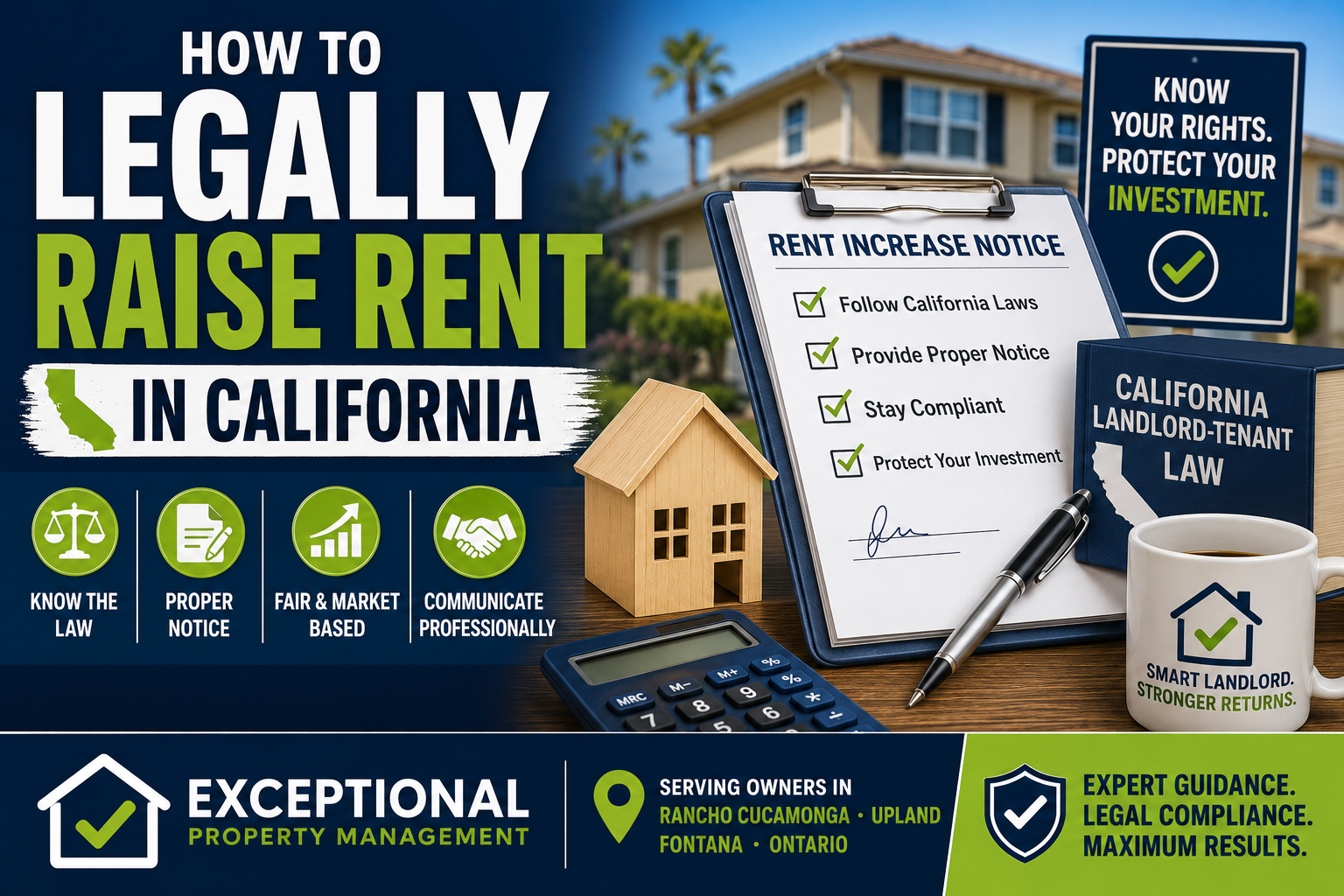 How to Legally Raise Rent in California: A Guide for Accidental Landlords and Small Investors