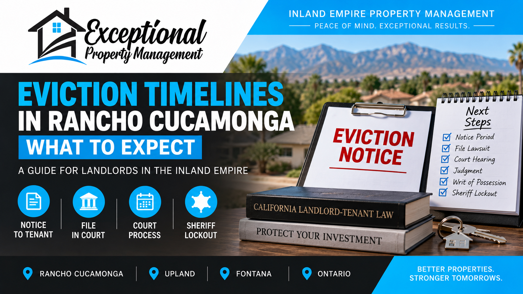 Eviction Timelines in Rancho Cucamonga: What Landlords Should Expect