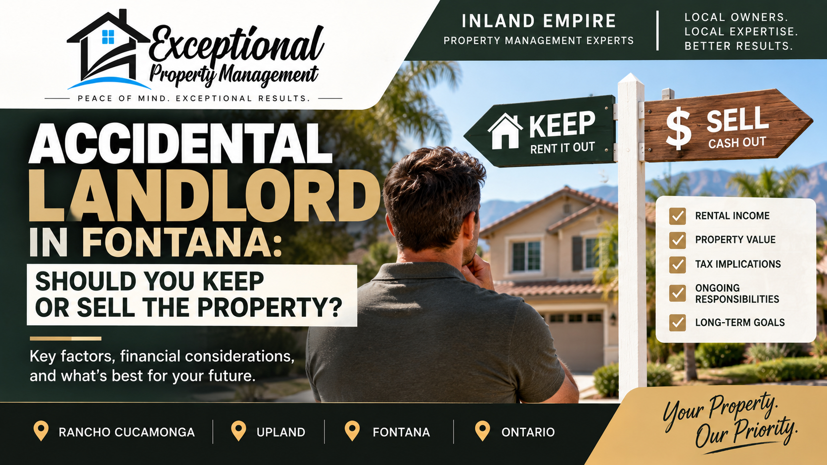 Accidental Landlord in Fontana: Should You Keep or Sell the Property?