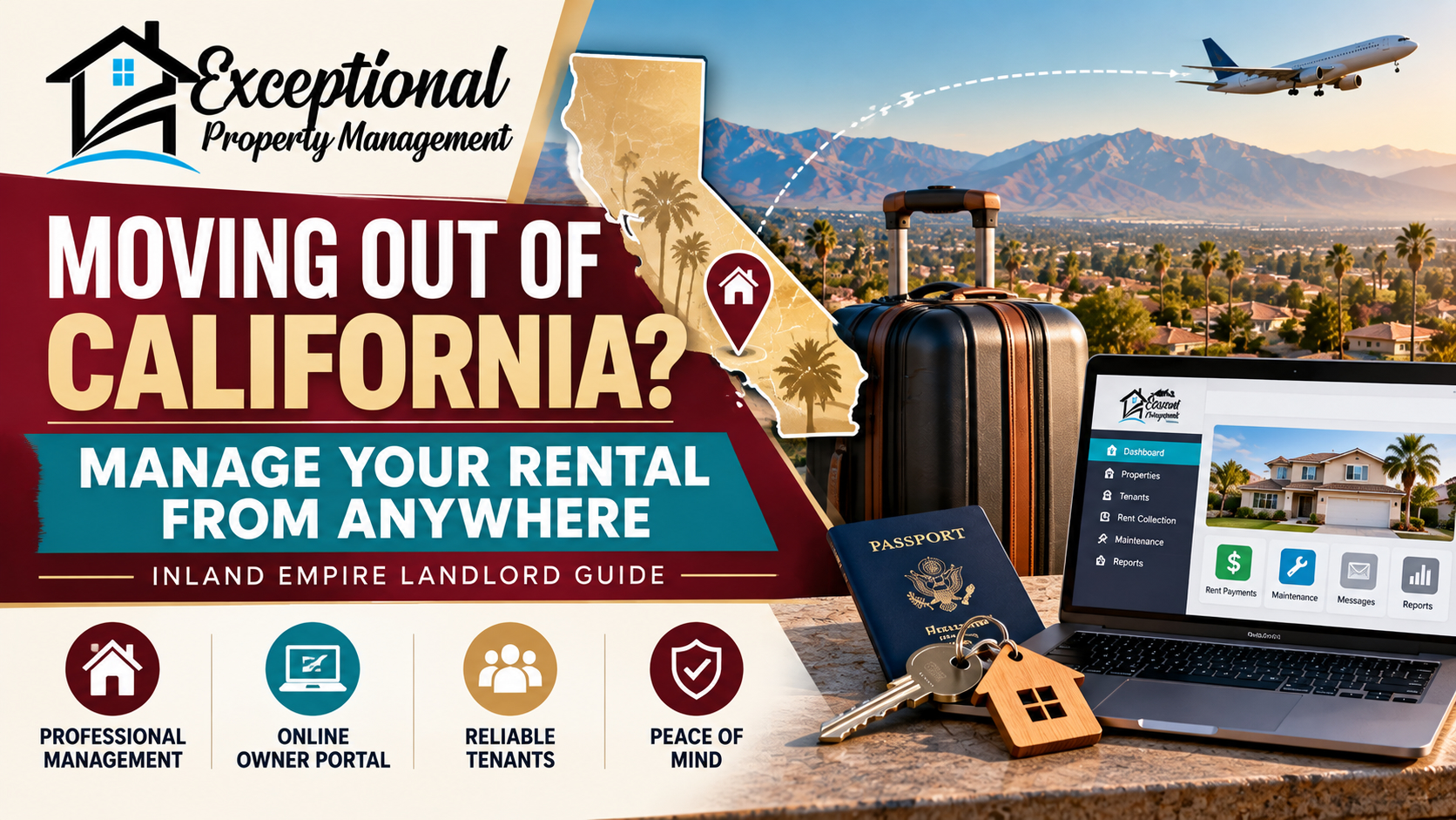Moving Out of California? How to Manage Your Rental Property From Another State	Inland Empire