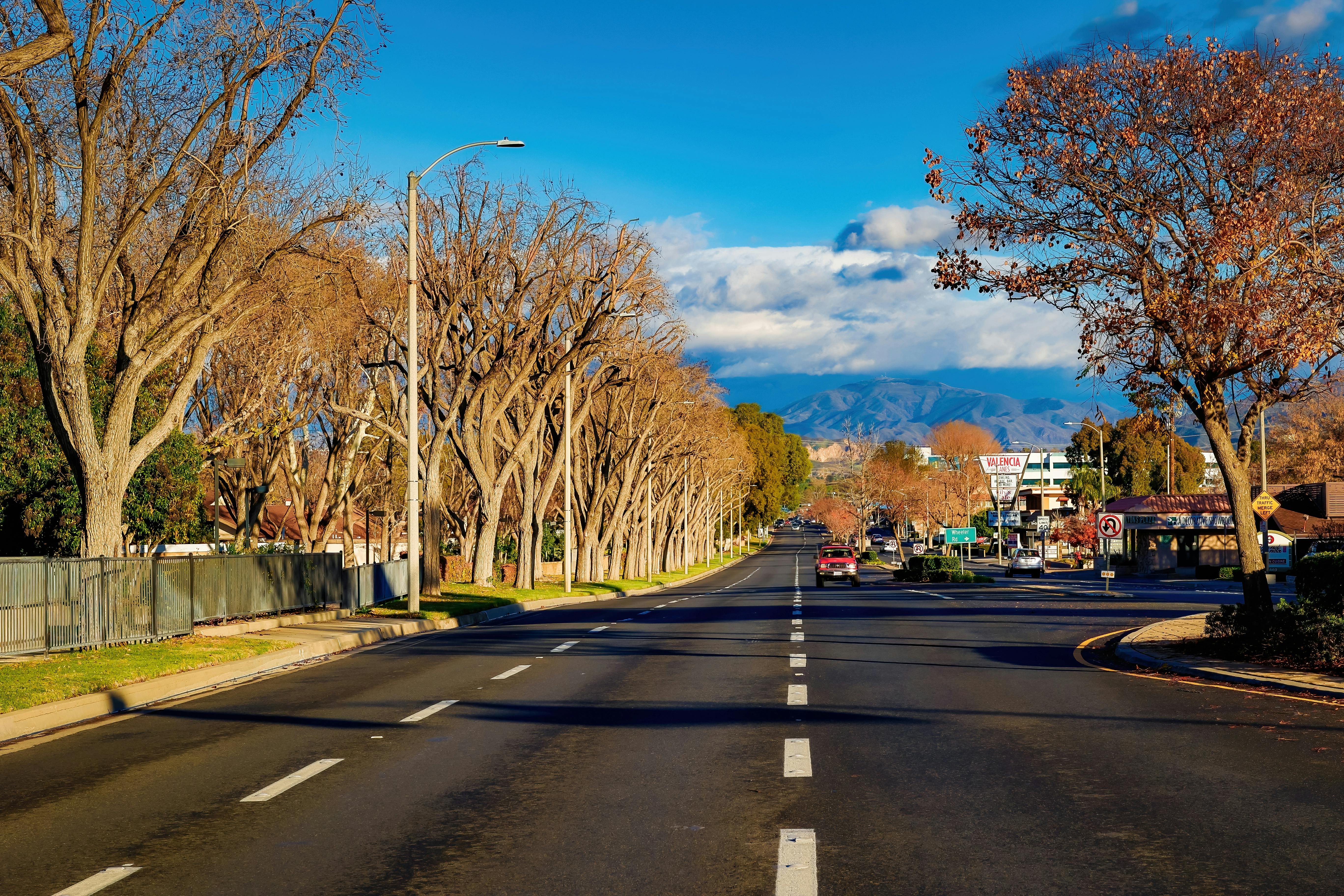 Rancho Cucamonga Street in Autumn
